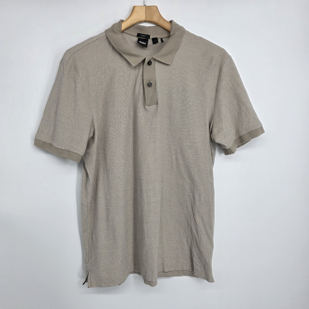 BOSS Slim Fit Beige Polo Shirt XL